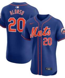Men's New York Mets Pete Alonso Royal 2nd Alternate Elite Player Jersey