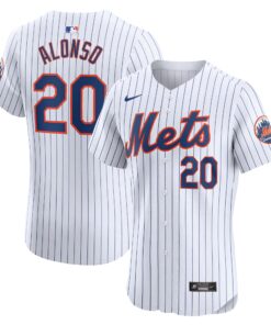 Men's New York Mets Pete Alonso White Home Elite Jersey