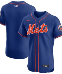 Men's New York Mets Royal Alternate Vapor Premier Elite Patch Jersey