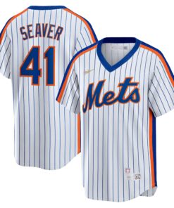 Men's New York Mets Tom Seaver White Home Cooperstown Collection Player Jersey