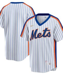 Men's New York Mets White Home Cooperstown Collection Team Jersey