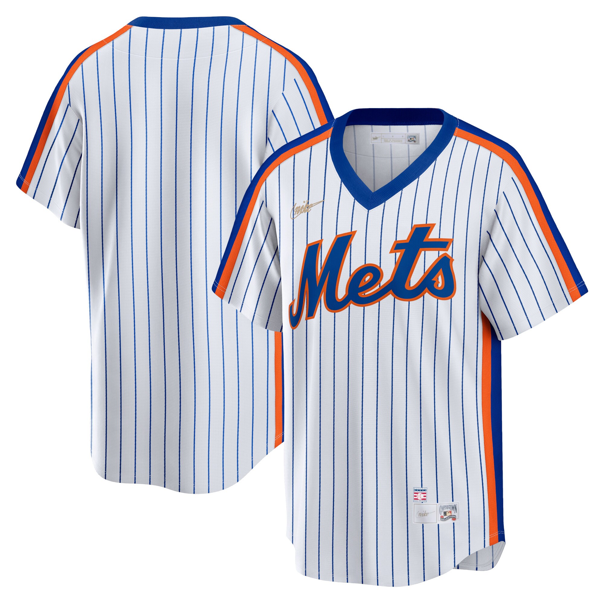 Men's New York Mets White Home Cooperstown Collection Team Jersey