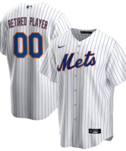 Men's New York Mets White Home Pick-A-Player Retired Roster Jersey