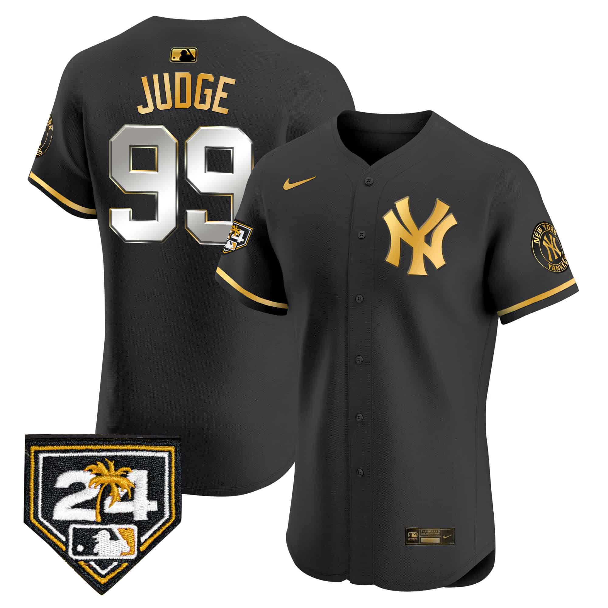 Men's New York Yankees 2024 Spring Training Patch Vapor Premier Elite Jersey V2