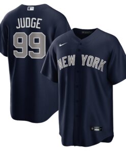 Men's New York Yankees Aaron Judge Navy Alternate Player Name Jersey
