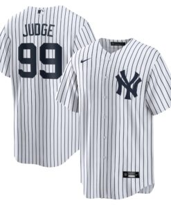 Men's New York Yankees Aaron Judge White Home Player Name Jersey