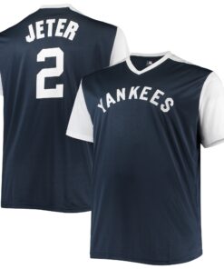 Men's New York Yankees Derek Jeter Navy/White Cooperstown Collection Player Jersey