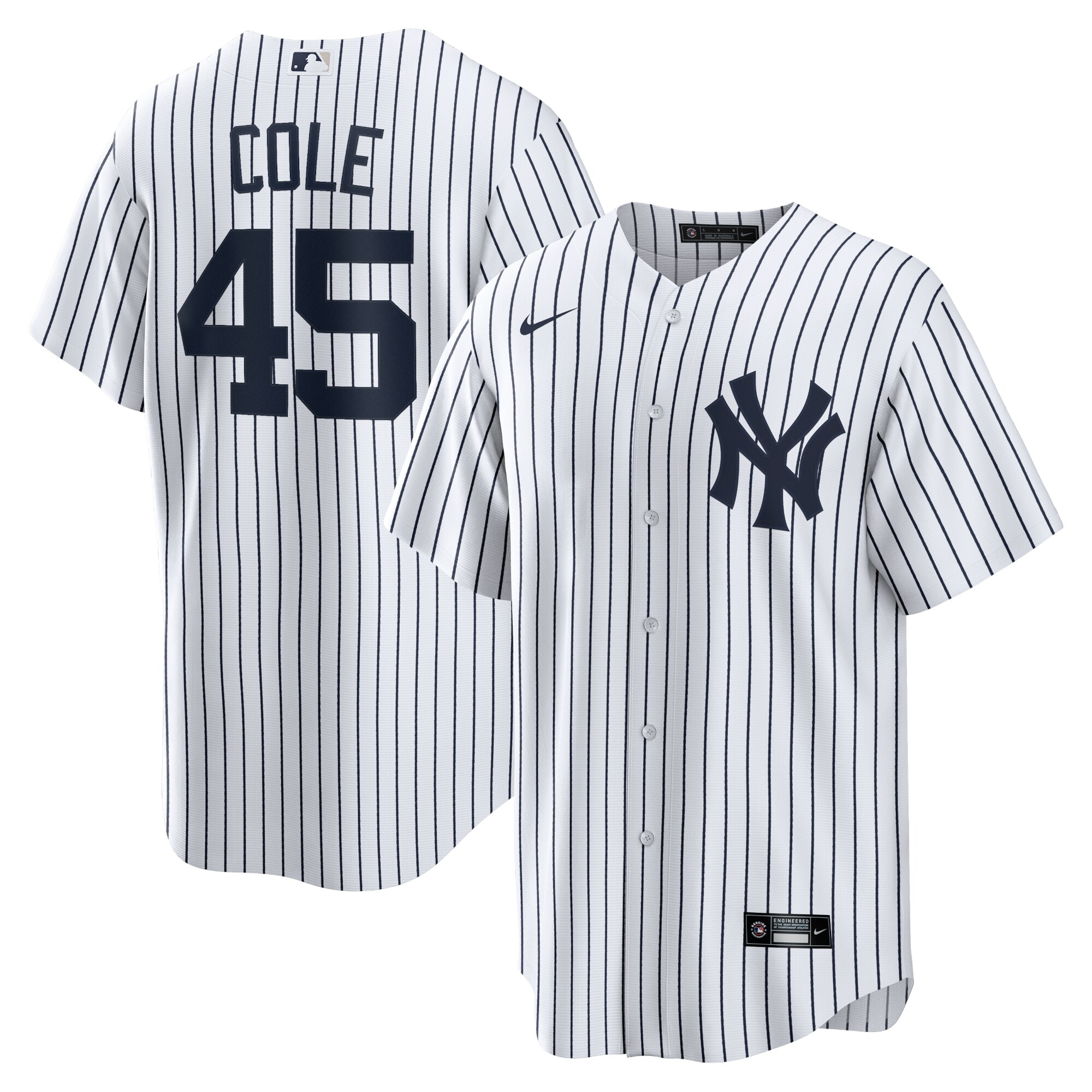 Men's New York Yankees Gerrit Cole White Home Player Name Jersey