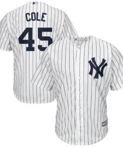 Men's New York Yankees Gerrit Cole White/Navy Big & Tall Player Jersey