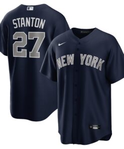 Men's New York Yankees Giancarlo Stanton Navy Alternate Player Jersey