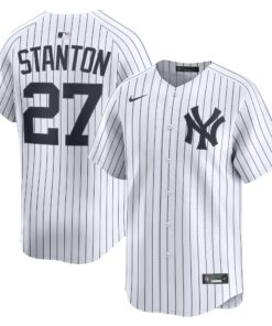 Men's New York Yankees Giancarlo Stanton White Home Limited Player Jersey
