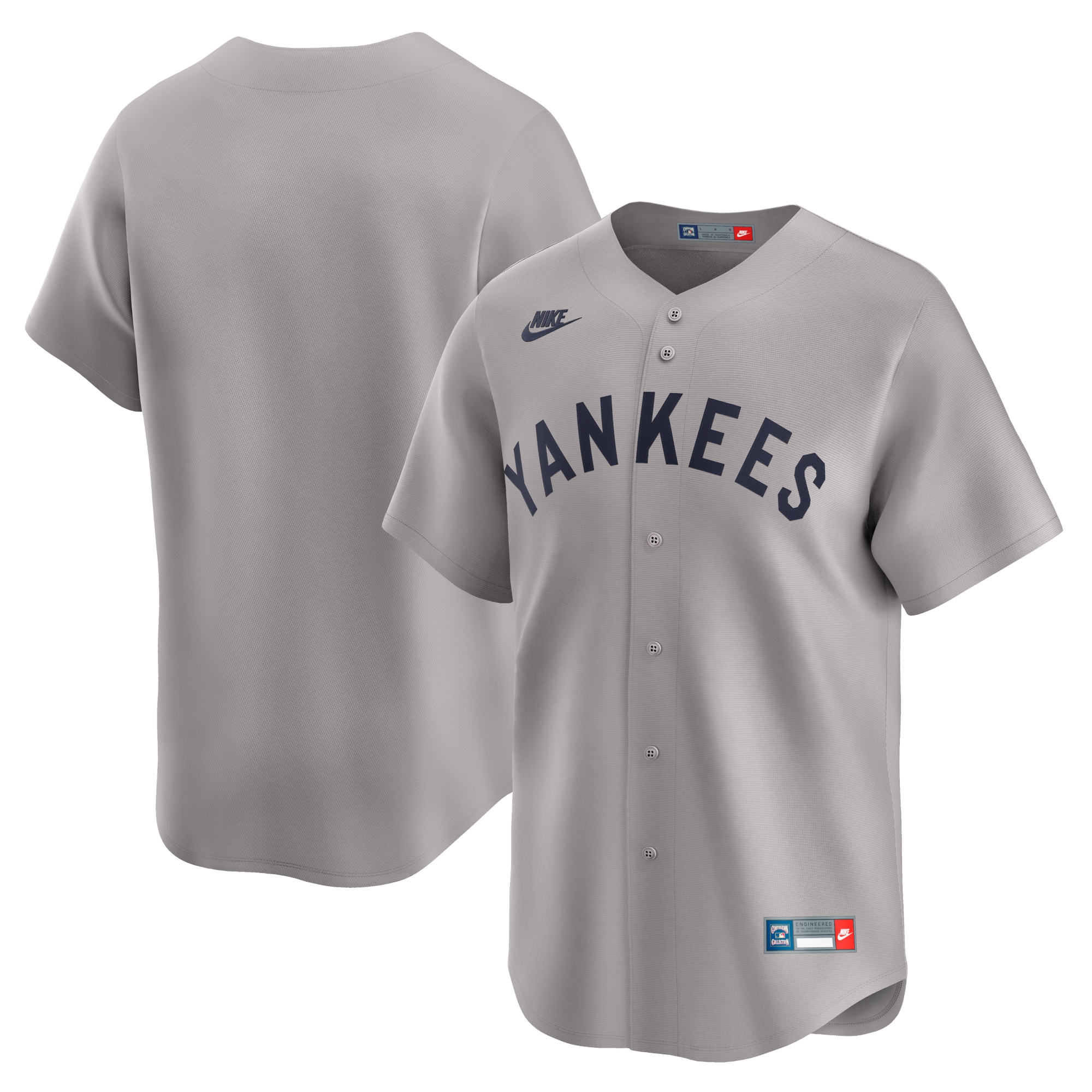 Men's New York Yankees Gray Cooperstown Collection Limited Jersey