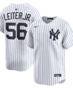 Men's New York Yankees Mark Leiter Jr. White Home Limited Player Jersey