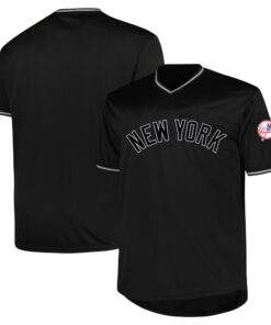Men's New York Yankees Profile Black Big & Tall Pop Fashion Jersey