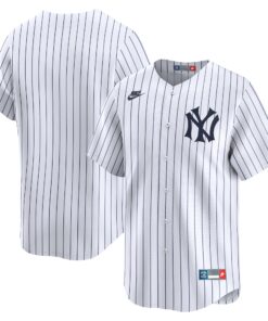 Men's New York Yankees White Throwback Cooperstown Collection Limited Jersey