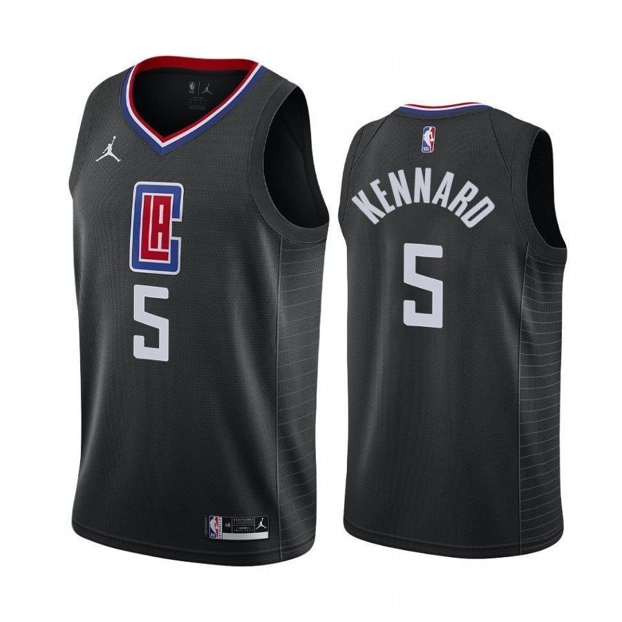 Men's Nicolas Batum Los Angeles Clippers Black Statet Edition Jersey - JS891