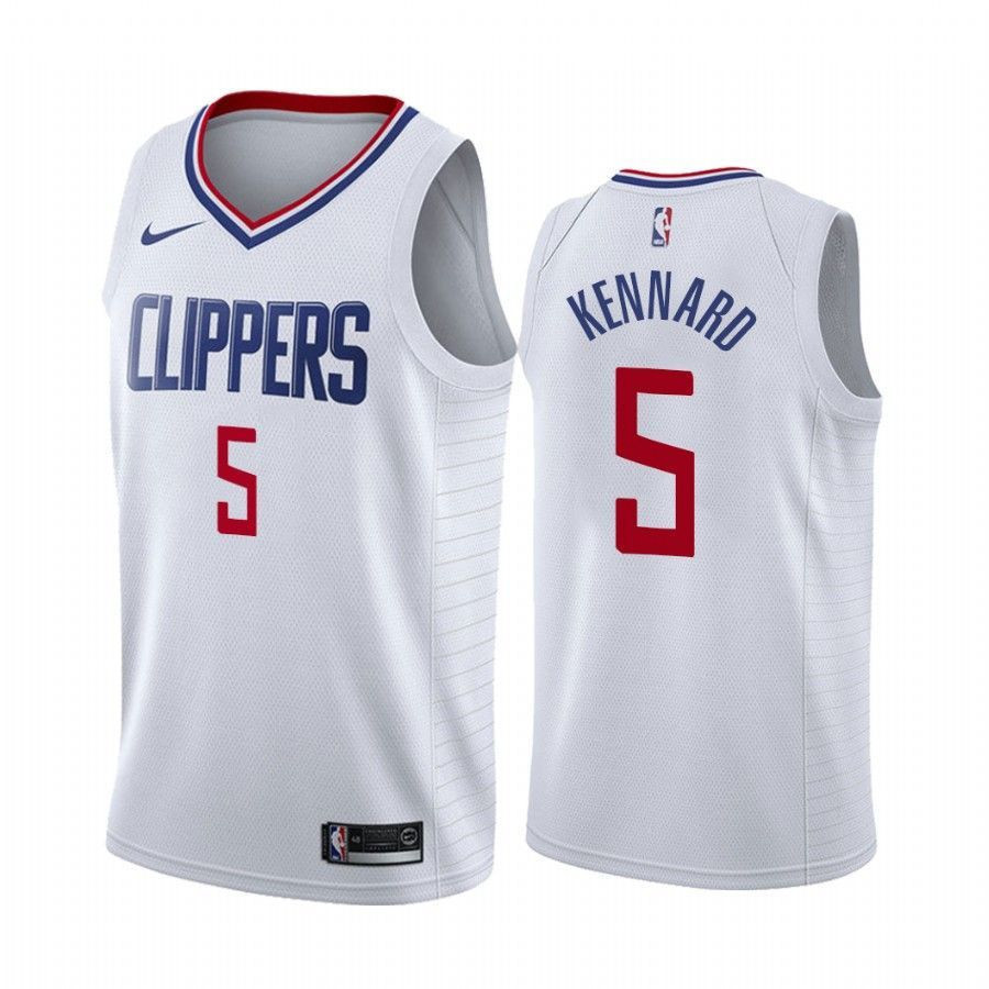 Men's Nicolas Batum Los Angeles Clippers White Associateion Edition Jersey - JS539