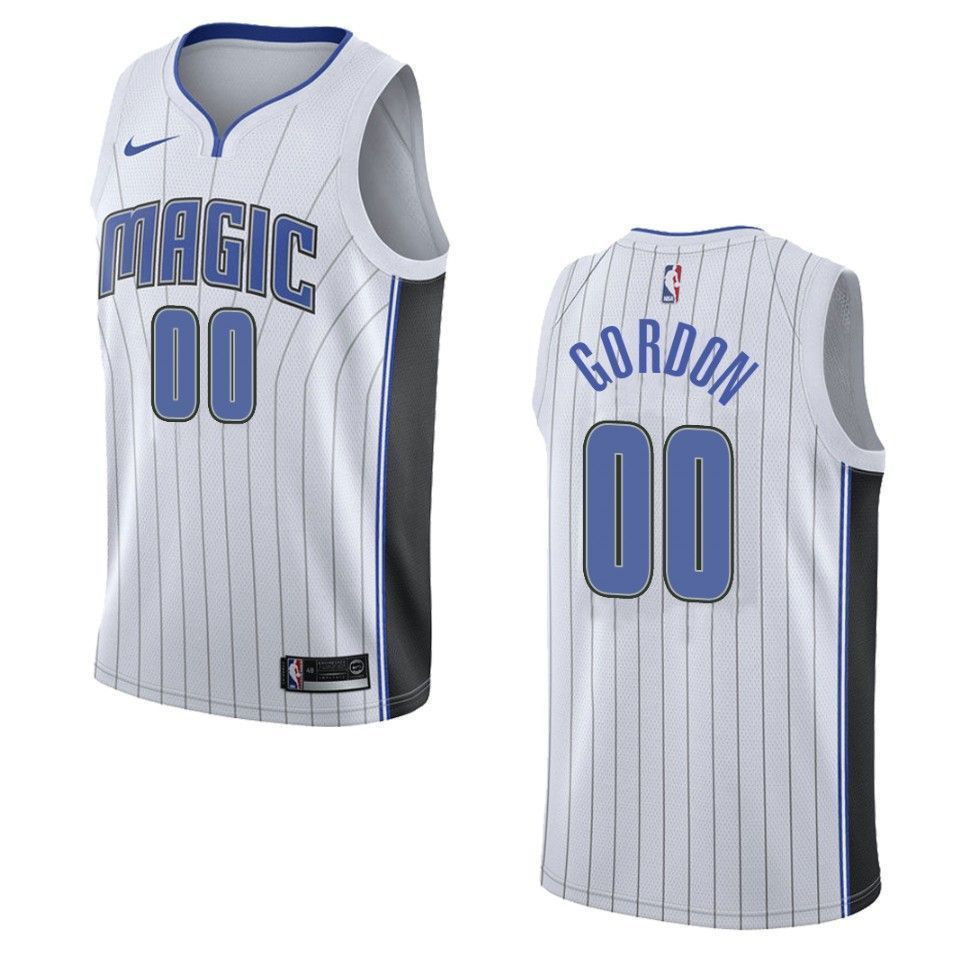 Men's Orlando Magic 00 Aaron Gordon Association Swingman Jersey - White - JS993