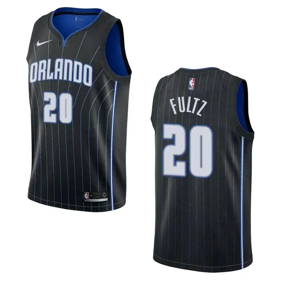 Men's Orlando Magic 20 Markelle Fultz Statement Swingman Jersey - Black - JS752