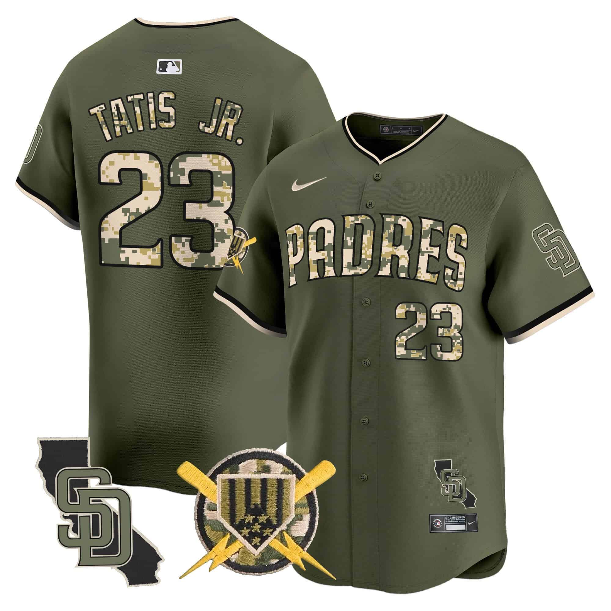 Men's Padres Armed Forces Day Vapor Premier Limited Jersey