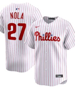 Men's Philadelphia Phillies Aaron Nola White Home Limited Player Jersey