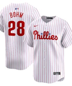 Men's Philadelphia Phillies Alec Bohm White Home Limited Player Jersey