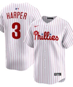 Men's Philadelphia Phillies Bryce Harper White Home Limited Player Jersey