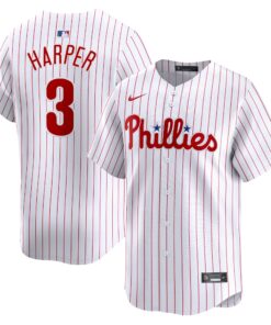 Men's Philadelphia Phillies Bryce Harper White Home Limited Player Jersey