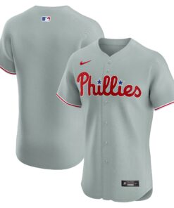 Men's Philadelphia Phillies Gray Road Elite Jersey