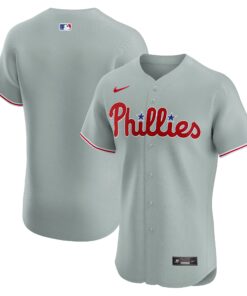Men's Philadelphia Phillies Gray Road Elite Jersey