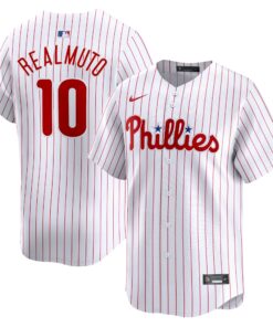 Men's Philadelphia Phillies J.T. Realmuto White Home Limited Player Jersey