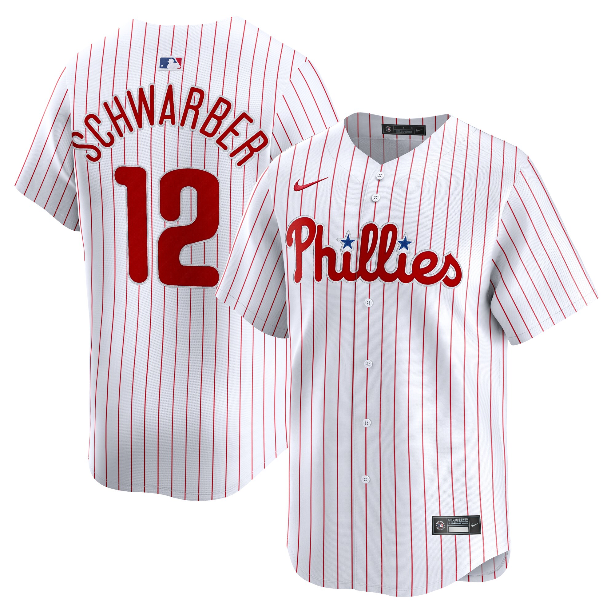 Men's Philadelphia Phillies Kyle Schwarber White Alternate Limited Player Jersey