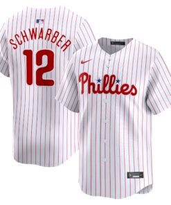 Men's Philadelphia Phillies Kyle Schwarber White Home Limited Player Jersey