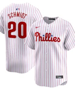 Men's Philadelphia Phillies Mike Schmidt White Home Limited Player Jersey