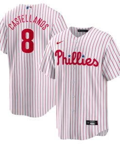 Men's Philadelphia Phillies Nick Castellanos White Player Jersey