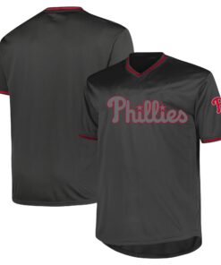 Men's Philadelphia Phillies Profile Charcoal Big & Tall Pop Fashion Jersey