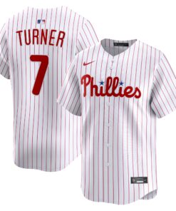 Men's Philadelphia Phillies Trea Turner White Home Limited Player Jersey