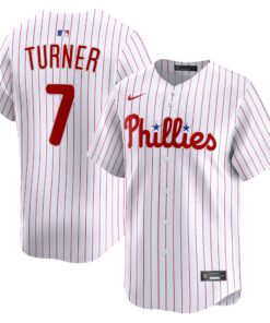 Men's Philadelphia Phillies Trea Turner White Home Limited Player Jersey