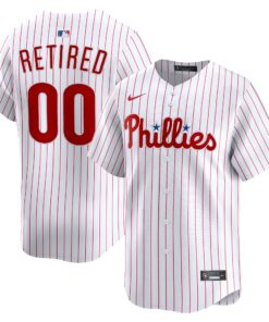 Men's Philadelphia Phillies White Home Limited Pick-A-Player Retired Roster Jersey
