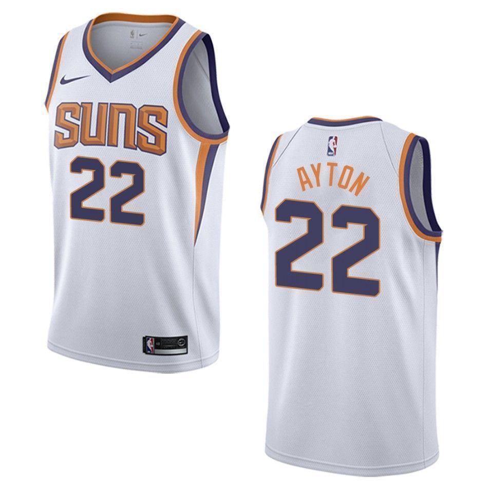 Men's Phoenix Suns 22 Deandre Ayton Association Swingman Jersey - White - JS661