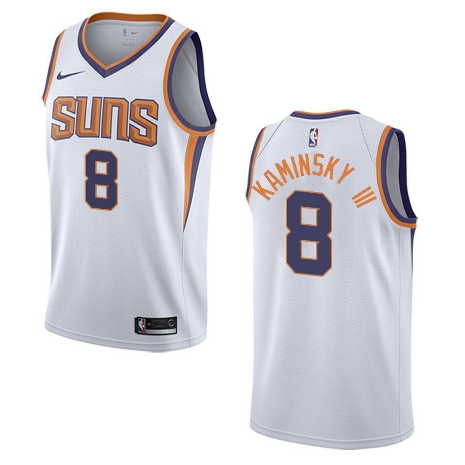 Men's Phoenix Suns 8 Frank Kaminsky Iii Association Swingman Jersey - White - JS669