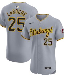 Men's Pittsburgh Pirates Adam LaRoche Gray Road Elite Player Jersey