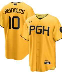 Men's Pittsburgh Pirates Bryan Reynolds Gold City Connect Player Jersey