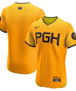 Men's Pittsburgh Pirates Gold City Connect Elite Jersey