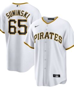Men's Pittsburgh Pirates Jack Suwinski White Home Jersey