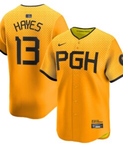 Men's Pittsburgh Pirates Ke'Bryan Hayes Gold City Connect Limited Player Jersey