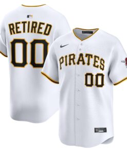 Men's Pittsburgh Pirates White Home Limited Pick-A-Player Retired Roster Jersey