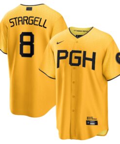 Men's Pittsburgh Pirates Willie Stargell Gold City Connect Player Jersey