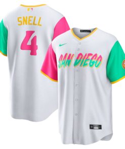 Men's San Diego Padres Blake Snell White City Connect Player Jersey