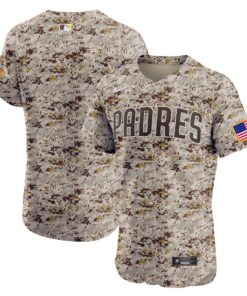 Men's San Diego Padres Brown Alternate Vapor Premier Elite Patch Jersey